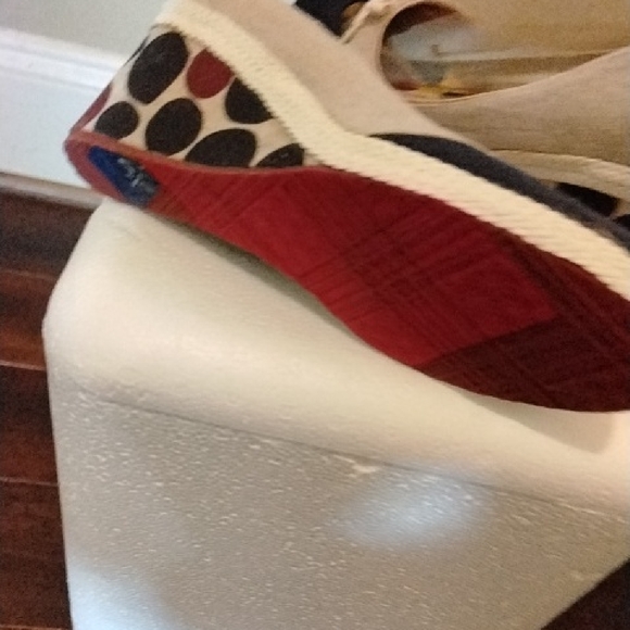 Keds Black and Cream Wedge Shoes - Picture 4 of 6